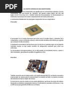 Las Partes Internas de Una Computadora