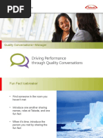 Quality Conversations Training Competencies Manager No