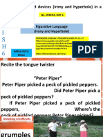 ENGLISH 6, Q1, WEEK 3, DAY 1-Analyze Sound Devices (Irony and Hyperbole) in A Text Heard