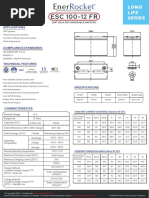 ESC100 12FR Rocket EnerRocket Aku Datasheet