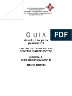 Deestudio para Presentar ETS: Unidad de Aprendizaje