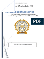 New ECONOMICS NEP Syllabus Revised 2