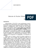 Seleecion de Escritos Politicos de Edmund Burke