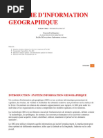 Leçon 1 SYSTEME D'INFORMATION GEOGRAPHIQUE