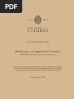 Depreciação de Ativos Fixos Tangíveis - Perspetivas Contabilística e Fiscal