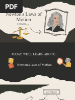 Lesson 7.4 Newton's Laws of Motion