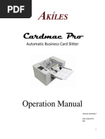 Akiles Cardmac Pro Manual Revised 12.2017