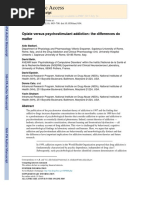 4.-Opiate Versus Psychostimulant Addiction The Differences Do Matter