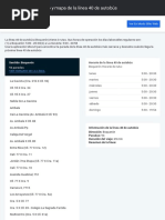 Boquerón: Horario y Mapa de La Línea 40 de Autobús