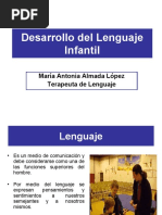 Desarrollo Del Lenguaje Infantil: María Antonia Almada López Terapeuta de Lenguaje