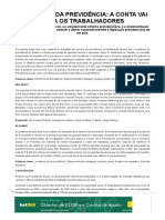 A Reforma Da Previdência - A Conta Vai para Os Trabalhadores