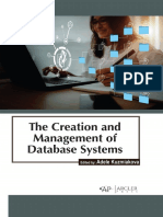 Adele Kuzmiakova - The Creation and Management of Database Systems-Arcler Press (2023)