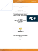 Taller Sobre Sistema de Ecuaciones Lineales