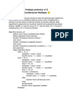 Condicional Multiple-Ejercicios de Pseint