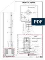 Detalle de Zapatas: Elevacion Poste Elevacion Poste