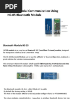 Wireless Serial Communication Using HC-05 Bluetooth Module