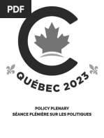 2023 CPC Convention - Policy Plenary