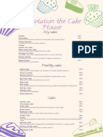 Bakeshop Menu