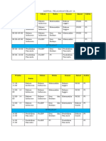 Jadwal Pelajaran KLS 1 2023-2024