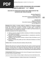 Análisis de La Educación Ciudadana en Las Bases Curriculares de 3°Y 4°medio