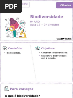 Biodiversidade: 9º ANO Aula 12 - 3º Bimestre