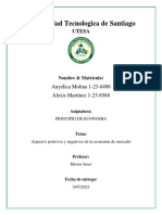 Aspectos Positivos y Negativos de La Economía de Mercado