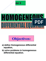 Chapter 4 Homogeneous Differential Equation