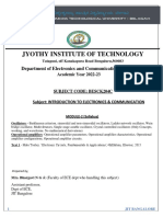 Module 2 Notes Introduction To Electronics and Communication