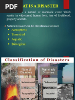 Unit - 2 Types of Disaster