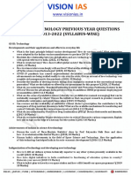 92b9f Science and Technology Previous Year Questions 2013 2022