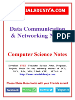 Data Communication and Networking Notes 3 - TutorialsDuniya