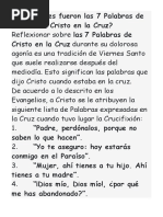 Cuáles Fueron Las 7 Palabras de Cristo en La Cruz