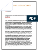 Leyes y Reglamentos de Tránsito Deber