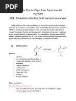 Portefolio Chimie Organique Expérimental Avancée