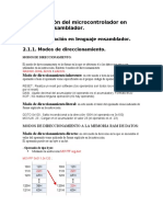 Programación Del Microcontrolador en Lenguaje Ensamblador