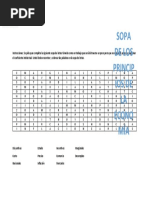 Crucigrama o Sopa de Letras