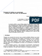 Processos de Mudança em Psicoterapia Reflexões Sobre Uma Teoria Da Psicoterapia