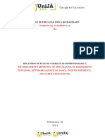 003 Modelo-De Relatório-De-estágio Unijá Ead Da Unifaj I e II Novo - Complementação - Turmas 4