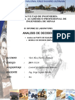 01 Informe Punto de Equilibrio