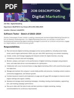 Digital Marketing Job Description