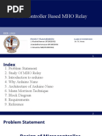 Microcontroller Based MHO Relay: Project Team Members