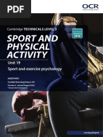 Sport and Exercise Psychology