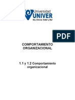 1.1 y 1.2 Comportamiento Organizacional