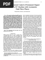 The Peak Current Control of Permanent Magnet Brushless DC Machine With Asymmetric Dual-Three Phases