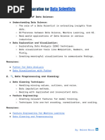 Interview Preparation For Data Scientists