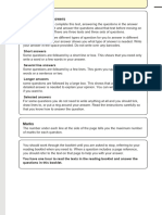 Year 6 Reading Comprehension English 2016 Sample Reading ANSWER Booklet