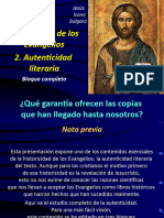 Ev 02.0. Historicidad de Los Evangelios. Autenticidad. Completo