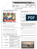 Avaliação de Artes - 8°ano - IV Bim