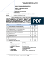 Informe 001 - Solicito Epp Obrero