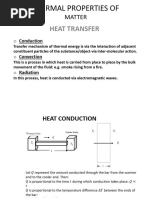 Thermal Properties of Matter - Heat Transfer